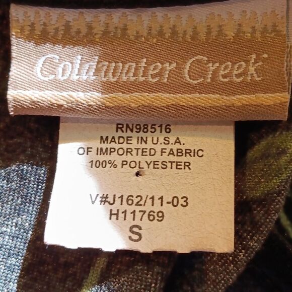 Coldwater Creek Velvet Roses Dress Cottagecore. Normcore, Coastal Grandma - Picture 8 of 10